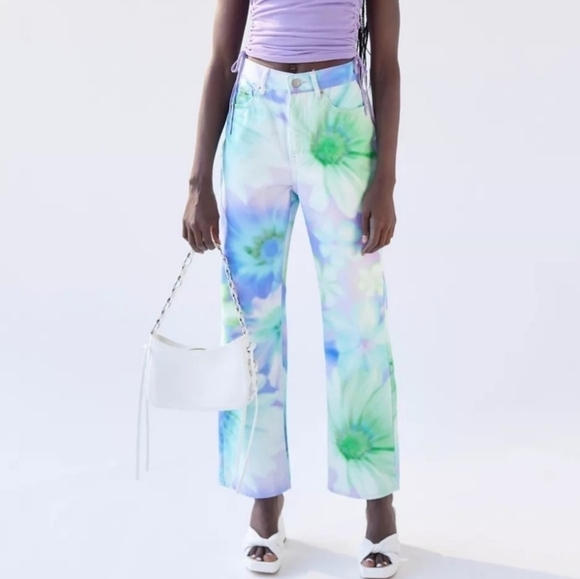 BDG Denim - NWT BDG Urban Outfitters Women’s Floral Multicolor Tie Dye Cowboy Jeans Size 27